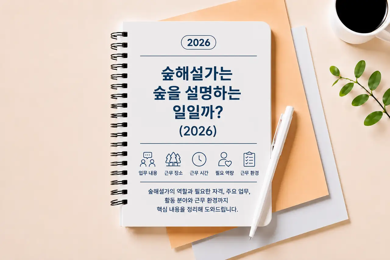 숲해설가는 숲을 설명하는 일일까? (2026) 1 숲해설가 하는 일과 활동 분야 대표이미지