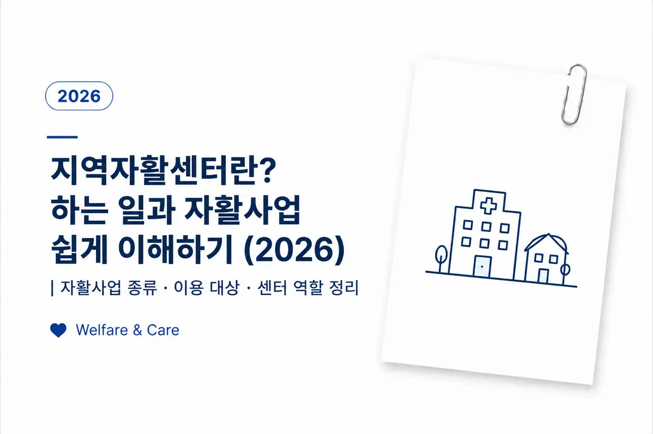 지역자활센터와 자활사업 정보를 정리한 대표 이미지, 자립 지원과 이용 대상 안내