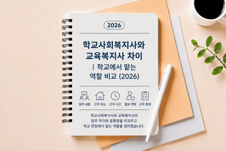 학교 현장에서 학생 지원 업무를 담당하는 학교사회복지사와 교육복지사