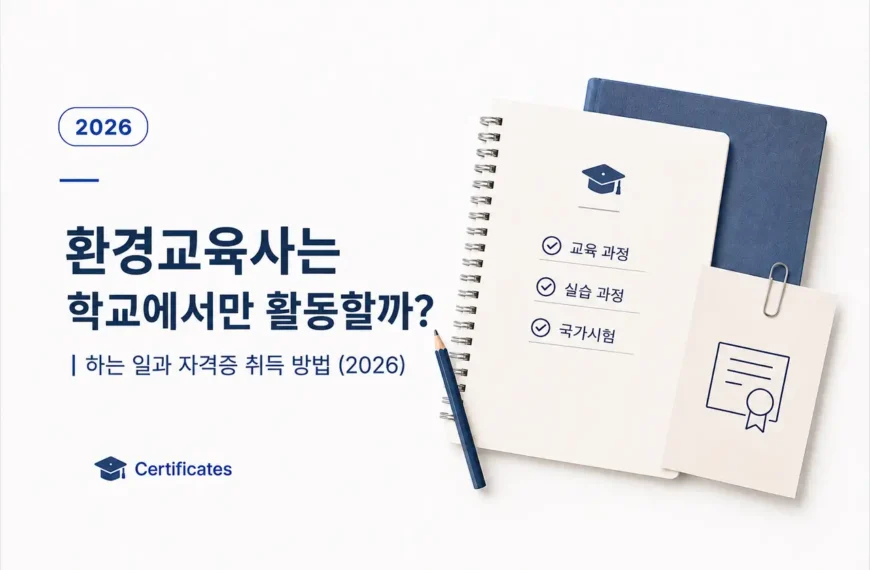환경교육사의 하는 일과 자격증 취득 방법, 학교 외 활용 분야를 소개하는 대표 이미지