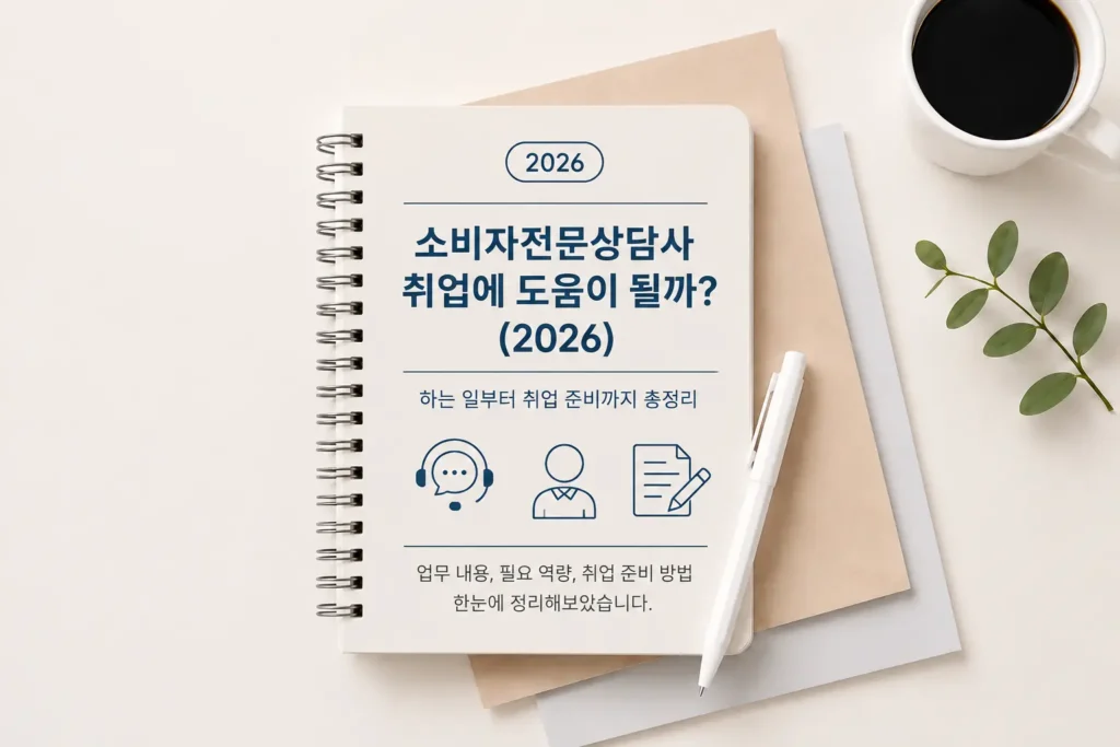 소비자전문상담사 취업 준비 방법과 주요 업무, 필요한 역량을 정리한 2026 가이드 대표 이미지