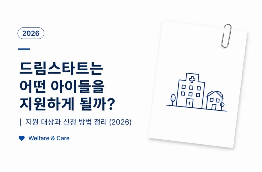 드림스타트 지원 대상과 신청 방법 안내 대표이미지
