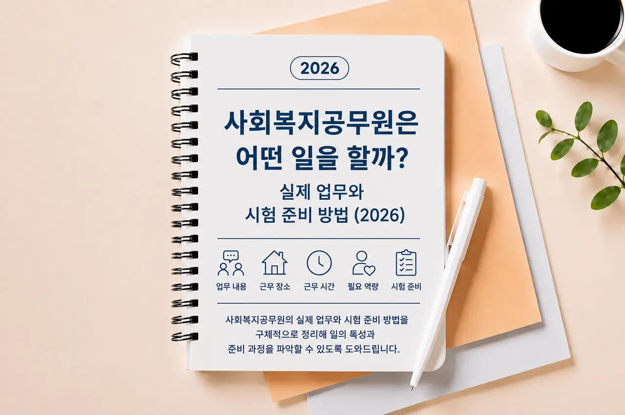 사회복지공무원은 어떤 일을 할까? 실제 업무와 시험 준비 방법을 소개하는 복지 분야 직업 정보 이미지 (2026)